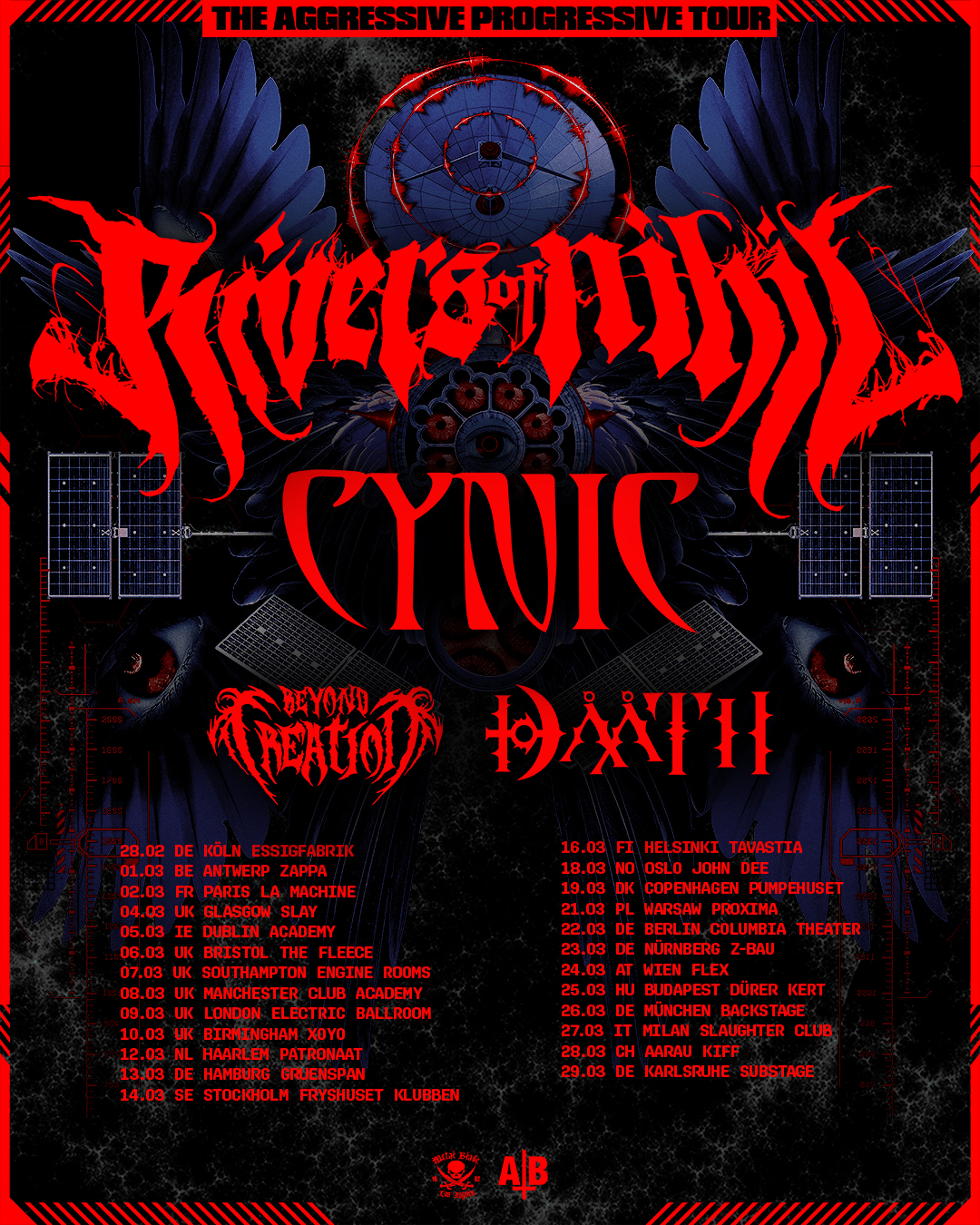 CYNIC Announces 2025 EU/UK Tour: The Aggressive Progressive | Season Of ...